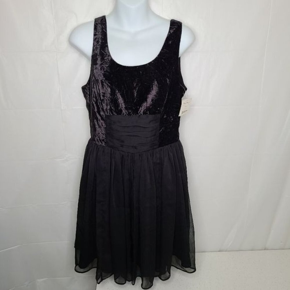 NWT Free People Velvet Fit & Flare Cocktail Dress - Picture 7 of 7